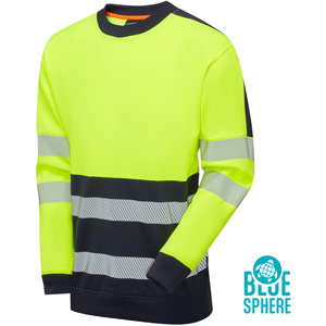 Supertouch Essentials Hi-Vis Eco CottonCool Sweatshirt - Yellow