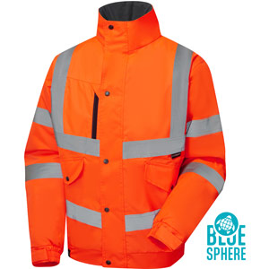 Supertouch Eco Hi Vis Bomber Jacket - Orange
