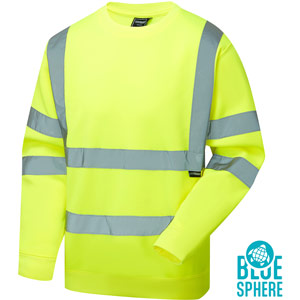 Supertouch Eco Hi Vis Sweatshirt - Yellow