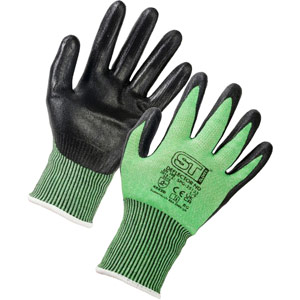 Supertouch Deflector ND Cut-Level D Nitrile Foam Gloves - Green