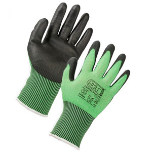 Supertouch Deflector PD Cut Resistant PU Gloves - Green