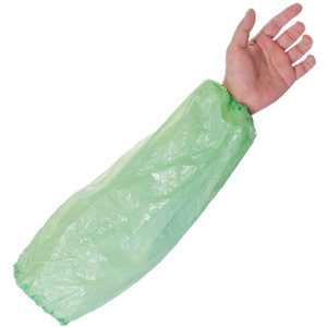 Supertouch PE Disposable Oversleeves - Green