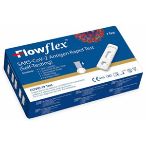 FlowFlex COVID-19 Rapid Antigen Nasal Lateral Flow Test Kits - Pack of 25