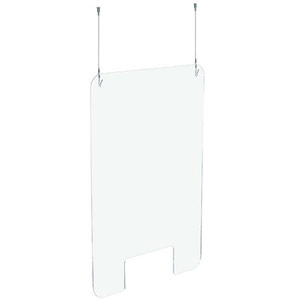 Exacompta Sneeze Guard Suspended With Fixation Kit - 950x680mm
