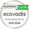Platinum Ecovadis Sustainability Rating 2026