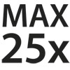 Maximum 25 Washes