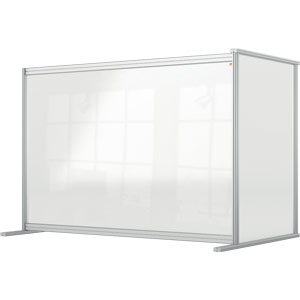 Nobo Premium Plus Clear Acrylic Protective Desk Divider Screen Modular System Extension 1400x1000mm