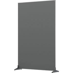 Nobo Impression Grey Pro Free Standing Room Divider Screen Felt Surface 1200x1800mm