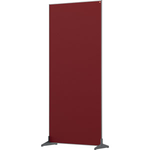 Nobo Impression Red Pro Free Standing Room Divider Screen Felt Surface 800x1800mm