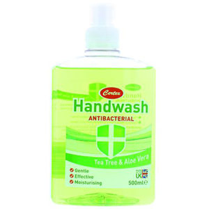 Certex Antibacterial Hand Wash Tea Tree/Aloe - 500ml (Pack of 12)