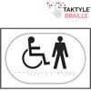 Disabled / Gents Symbol - White