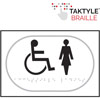 Disabled / Ladies Symbol - White