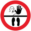 Stop Keep Your Distance Symbol