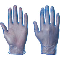 Supertouch Powderfree Vinyl Gloves - Blue