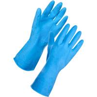 Supertouch Household Latex Gloves - Blue