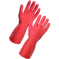 Supertouch Household Latex Gloves - Red