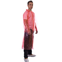 Supertouch PE Visitors Coats - Red