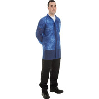 Supertouch Non-Woven Coats - Velcro - Blue