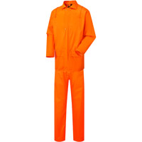 Supertouch Polyester/PVC Rainwear - Rainsuit - Orange