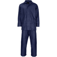 Supertouch Polyester/PVC Rainwear - Rainsuit - Navy