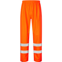 Supertouch Storm-Flex Hi-Vis PU Breathable Trousers with Ankle Band - Orange