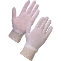 Supertouch Seamless Knit Wrist Liner - Ladies - Polycotton - Natural