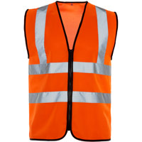 Supertouch Hi Vis Zip Vest - Orange