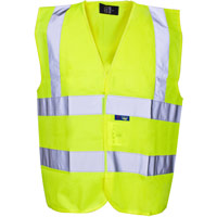 Supertouch Hi Vis Builders Vest - Yellow