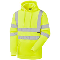 Supertouch Hi Vis Hooded Sweatshirt - Yellow
