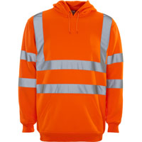 Supertouch Hi Vis Hooded Sweatshirt - Orange
