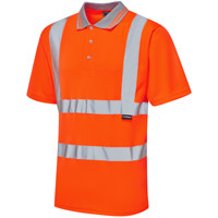 Supertouch Hi Vis Bird Eye Polo Shirt - Orange