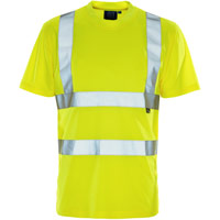 Supertouch Hi Vis Bird Eye T-Shirt - Yellow