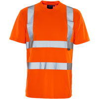 Supertouch Hi Vis Bird Eye T-Shirt - Orange