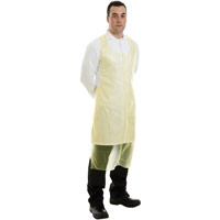 Supertouch PE Aprons on a Roll - 50 Micron - 69x138cm - Pack of 5x100 - Yellow