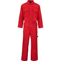 Supertouch Polycotton Coverall - Basic - Red