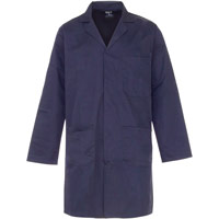 Supertouch Polycotton Lab Coat - Navy