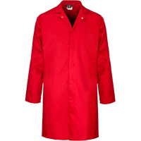 Supertouch Polycotton Food Coat - Inner Pocket - Red