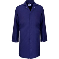 Supertouch Polycotton Food Coat - Inner Pocket - Navy