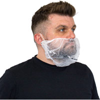 Supertouch Non-Woven Detectable Beard Mask White - White