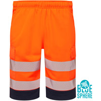 Supertouch Essentials Hi-Vis Eco CottonCool Shorts - Orange