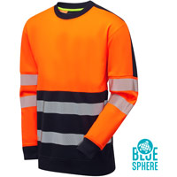 Supertouch Essentials Hi-Vis Eco CottonCool Sweatshirt - Orange