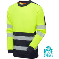 Supertouch Essentials Hi-Vis Eco CottonCool Sweatshirt - Yellow