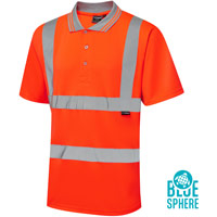 Supertouch Eco Hi Vis Bird Eye Polo Shirt - Orange