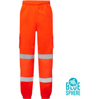 Supertouch Eco Hi Vis Jogging Bottoms - Orange