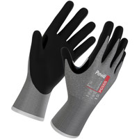 Supertouch Pawa PG555 Level F Cut-Resistant Gloves - Grey/Black