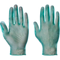 Supertouch Powderfree Vinyl Gloves - Green