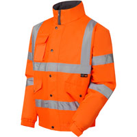 Supertouch Fleece Lined Bomber Jacket - Orange