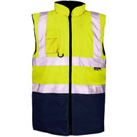 Supertouch 2 Tone Bodywarmer - Yellow/Navy