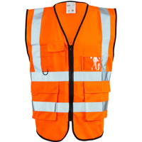 Supertouch Hi Vis Executive Vest - Orange