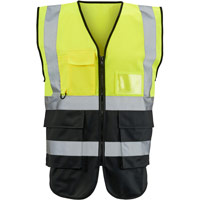 Supertouch Hi Vis 2 Tone Executive Vest - Yellow/Black